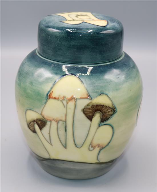 Moorcroft Fairy Rings pattern ginger jar and cover by Philip Richardson